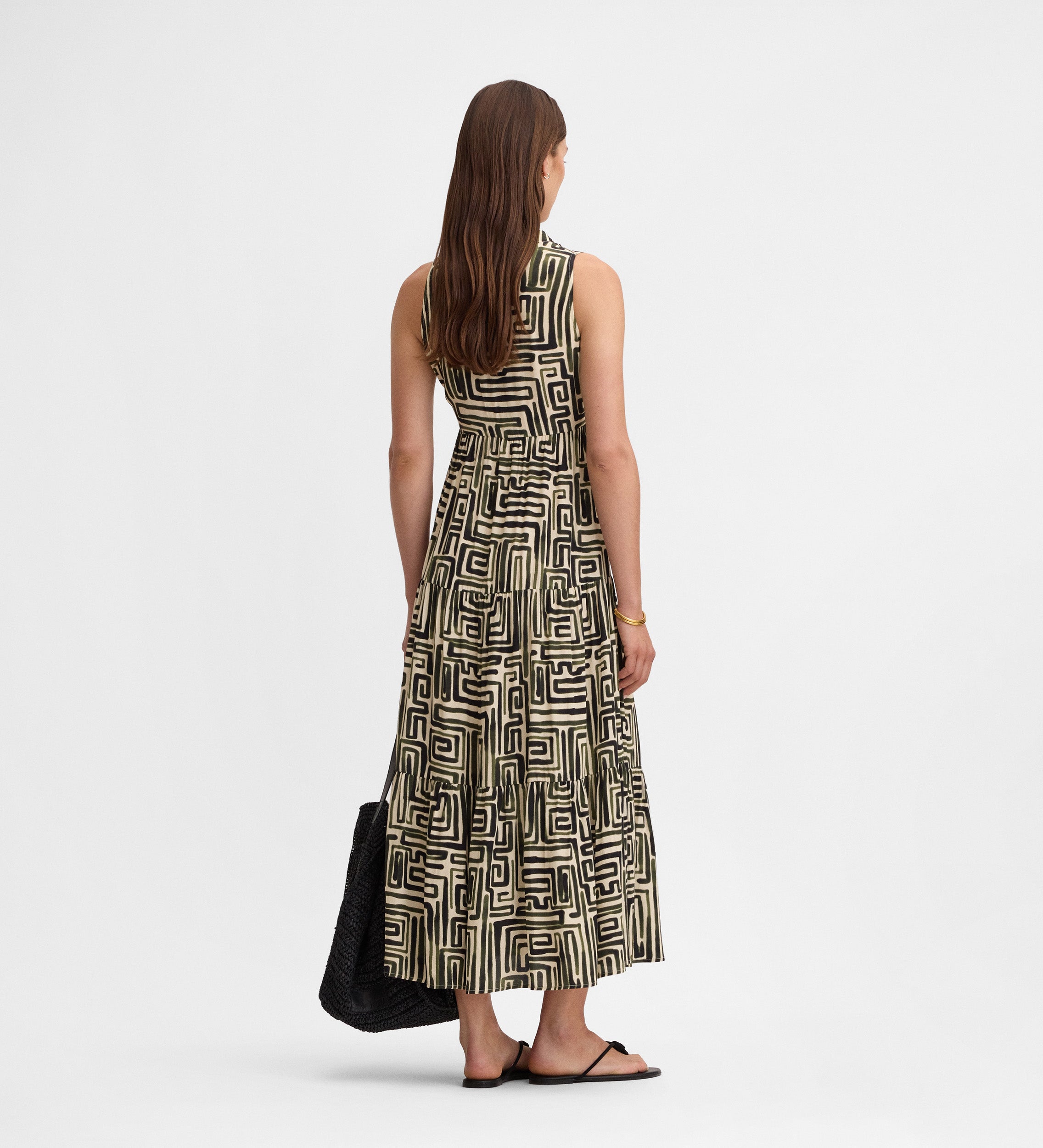 Vestido fluido estampado