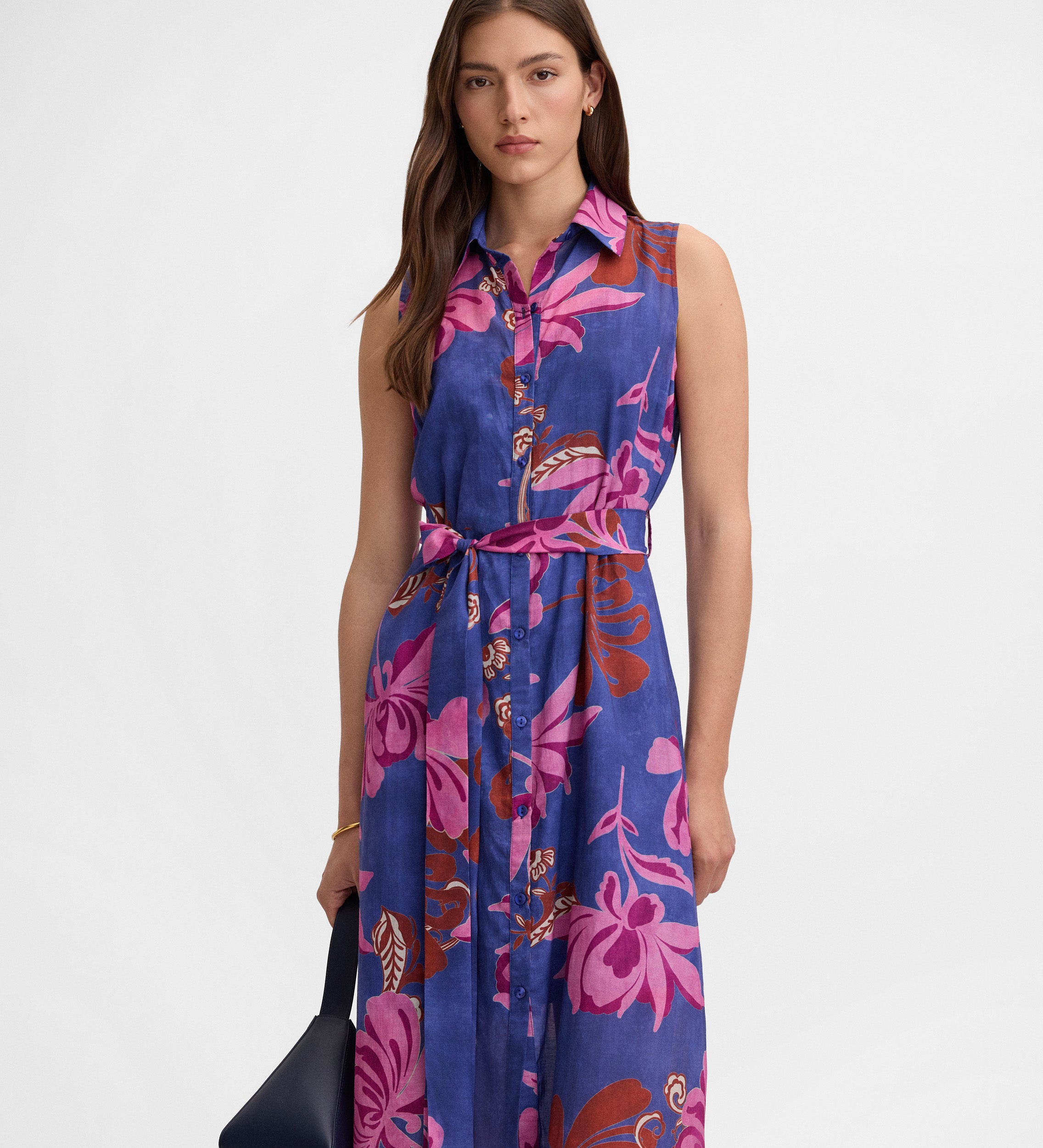 Vestido camisero estampado