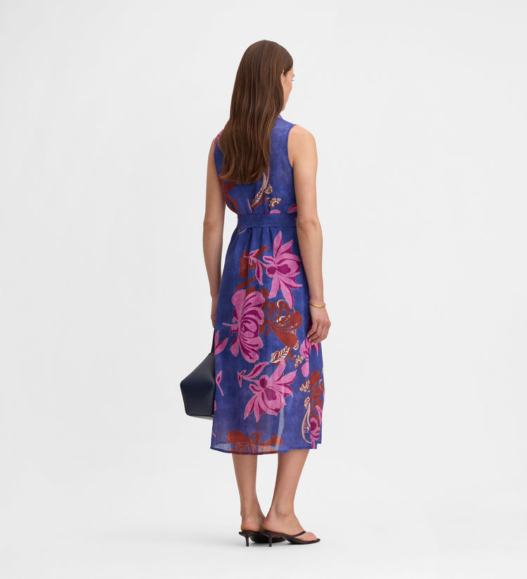 Vestido camisero estampado