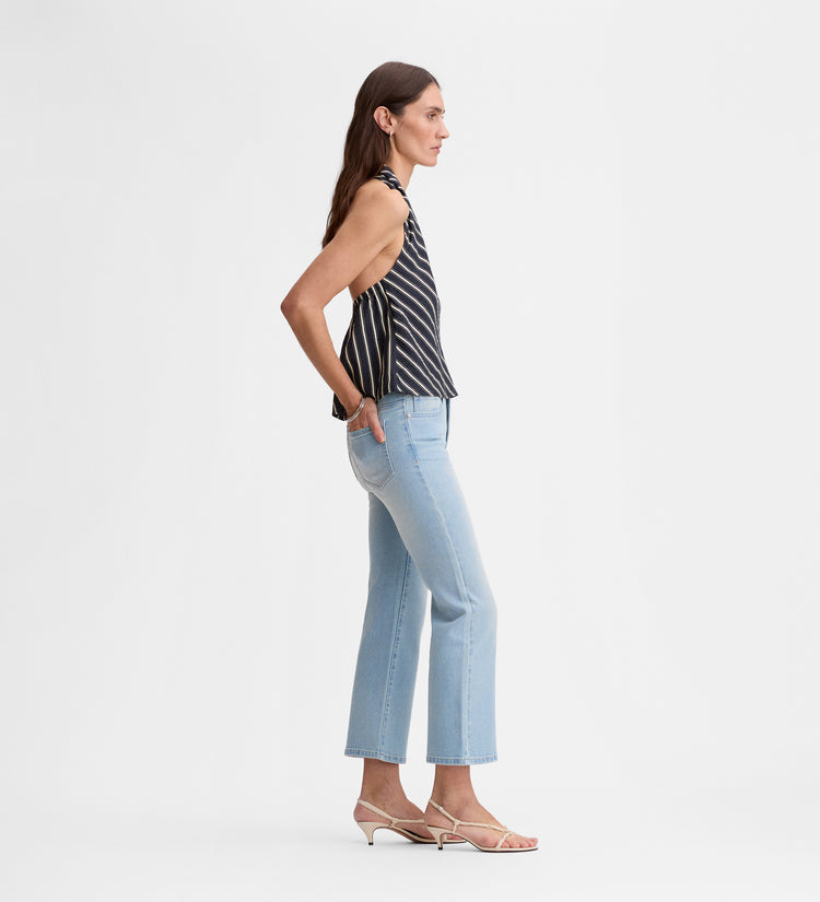 Pantalon court évasé
