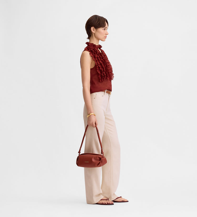 Baguette leather bag