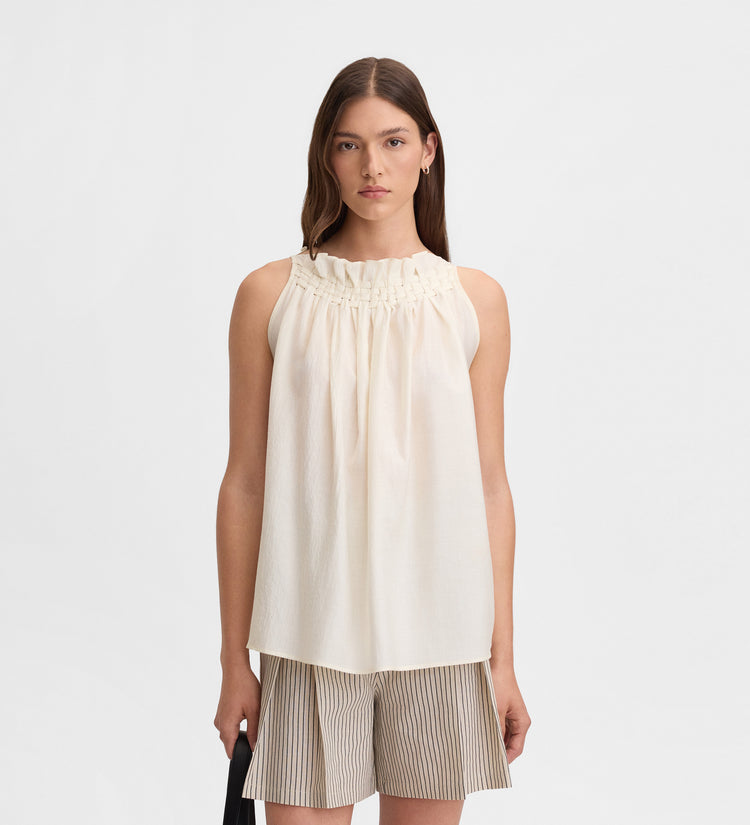 Top escote entrelazado