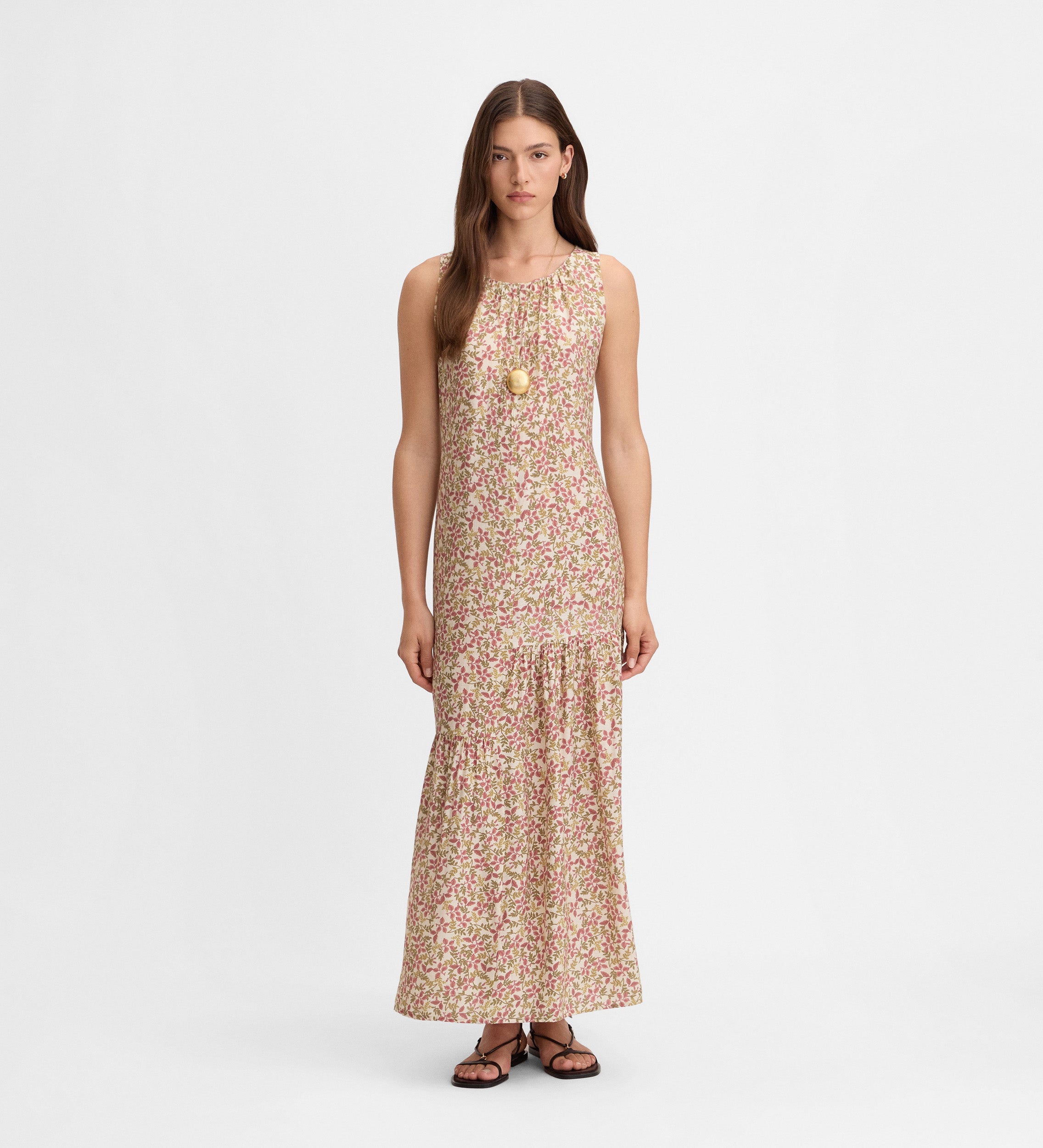 Vestido fluido estampado