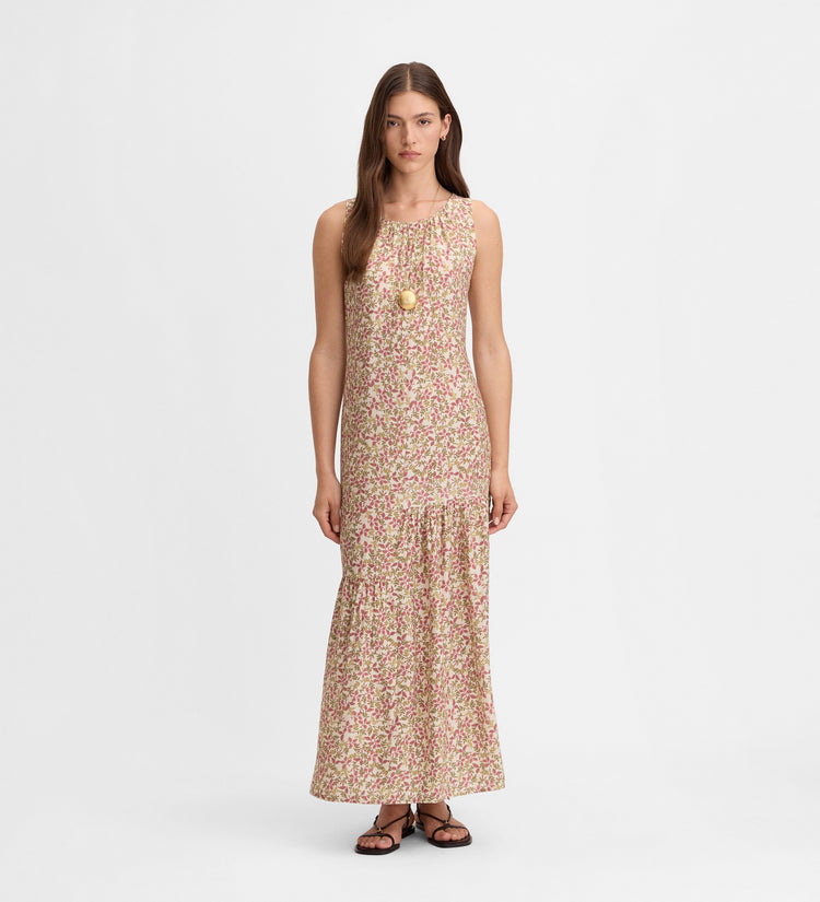 Flowy printed dress