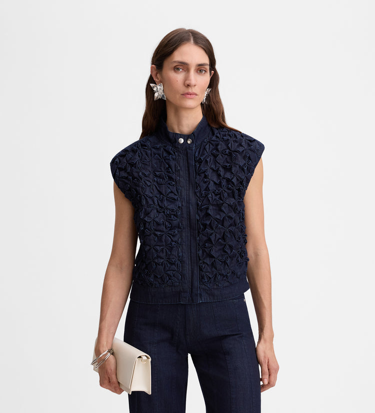 3D embroidered vest