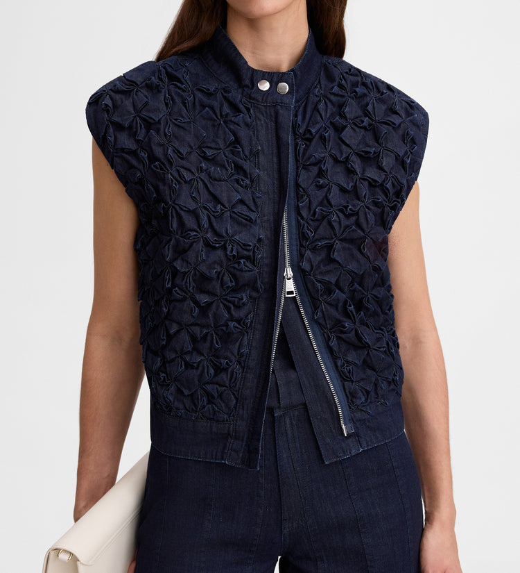 3D embroidered vest