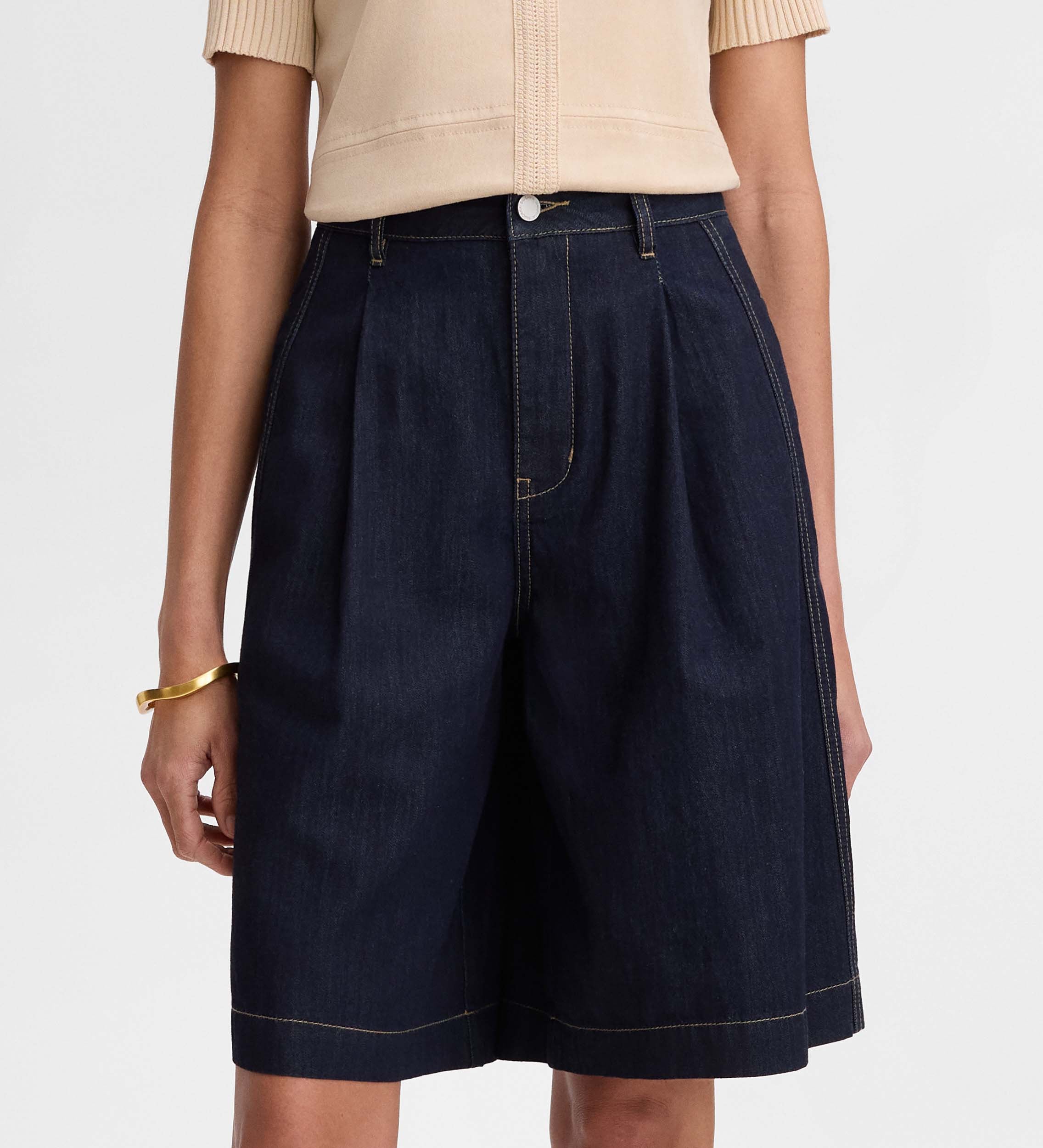 Denim bermuda shorts