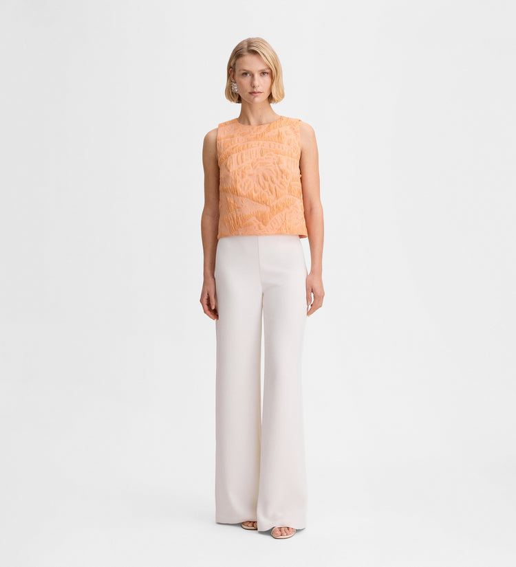 Top court en jacquard