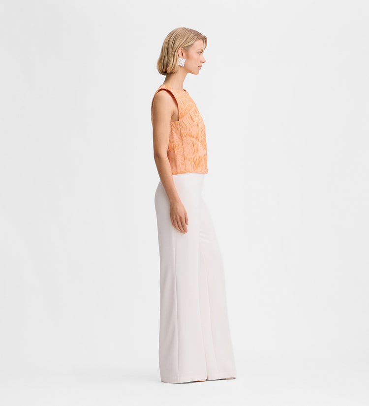 Top court en jacquard