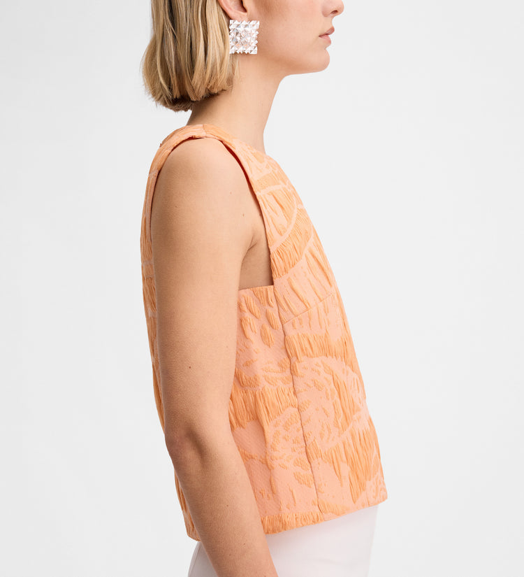 Top court en jacquard