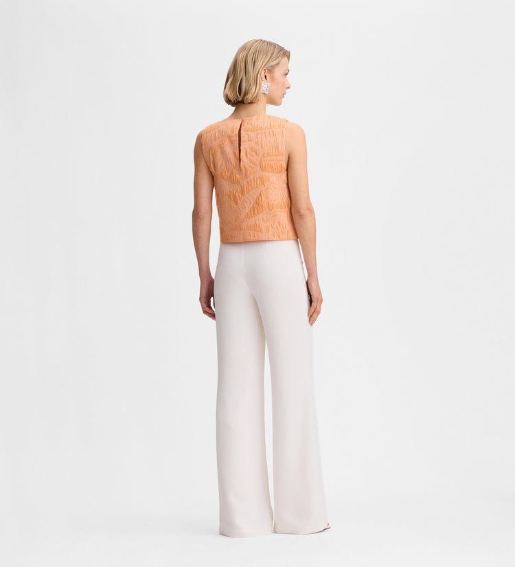 Top court en jacquard