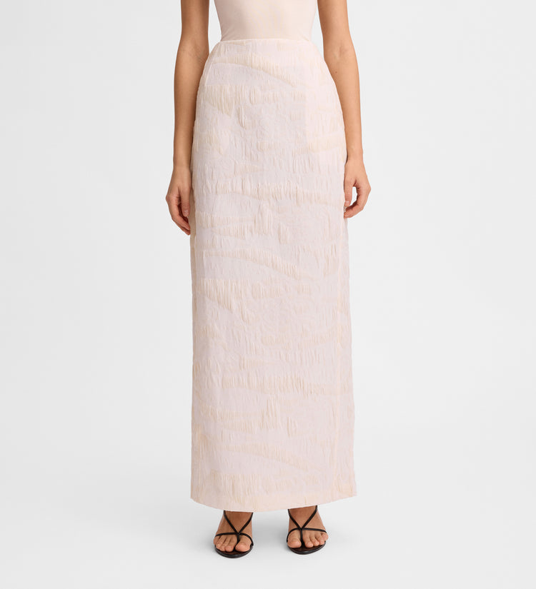 Jacquard pencil skirt