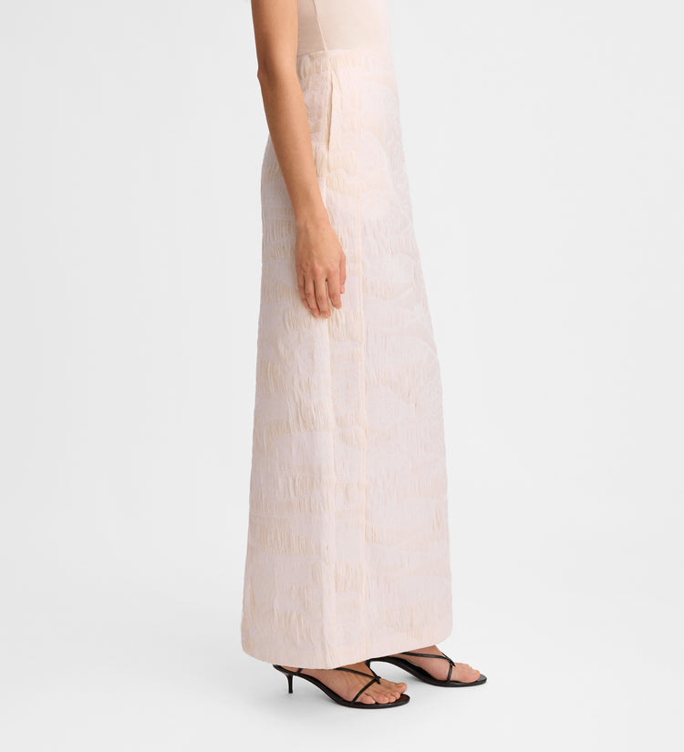 Jacquard pencil skirt