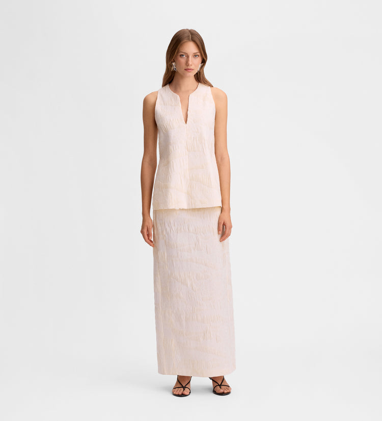 Jacquard texture top