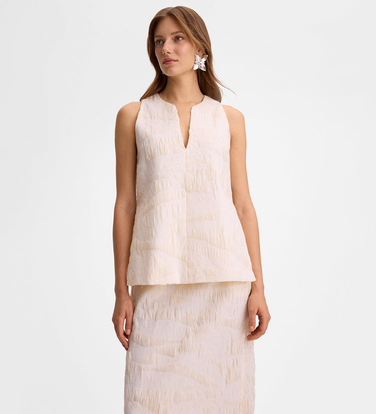 Jacquard texture top