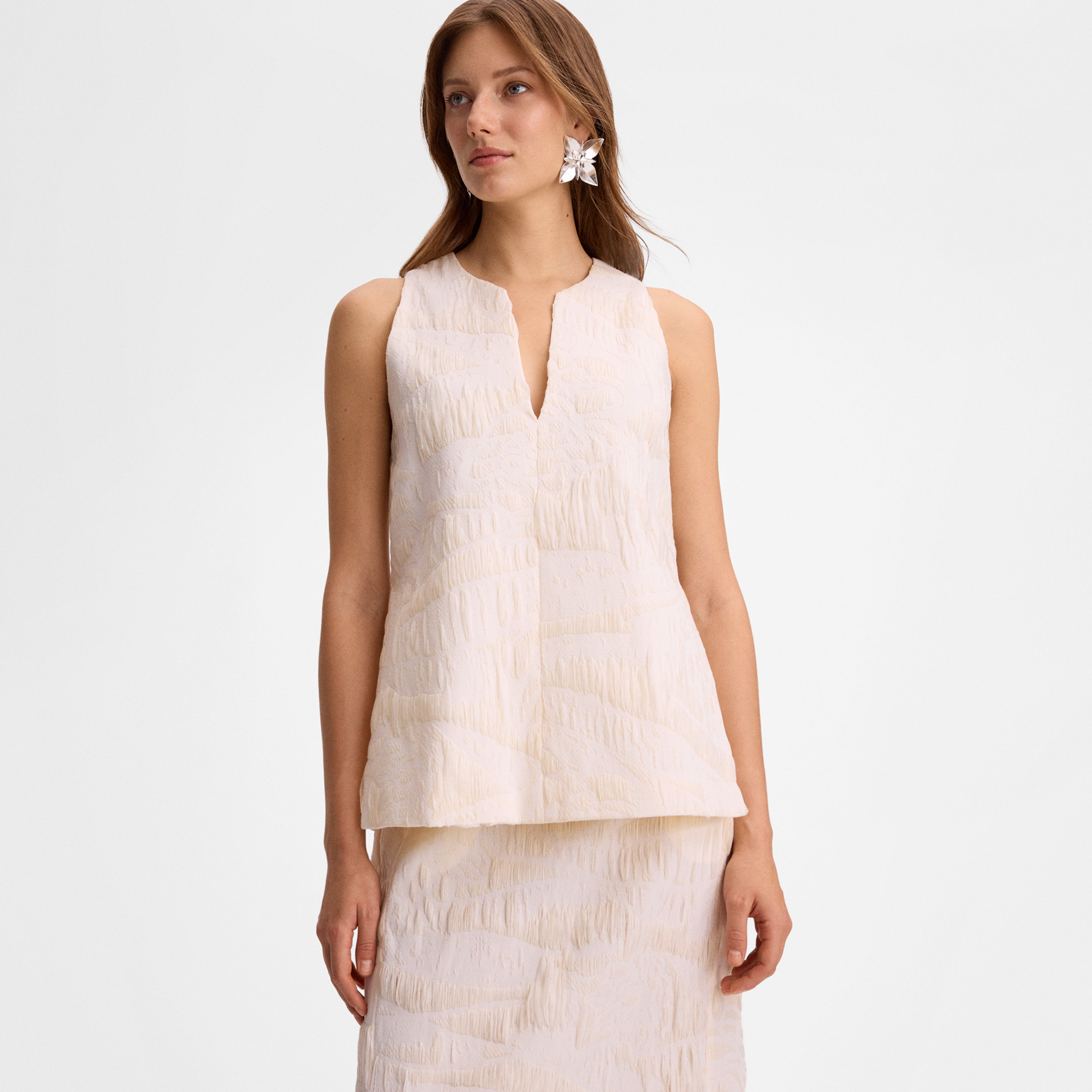 Jacquard texture top