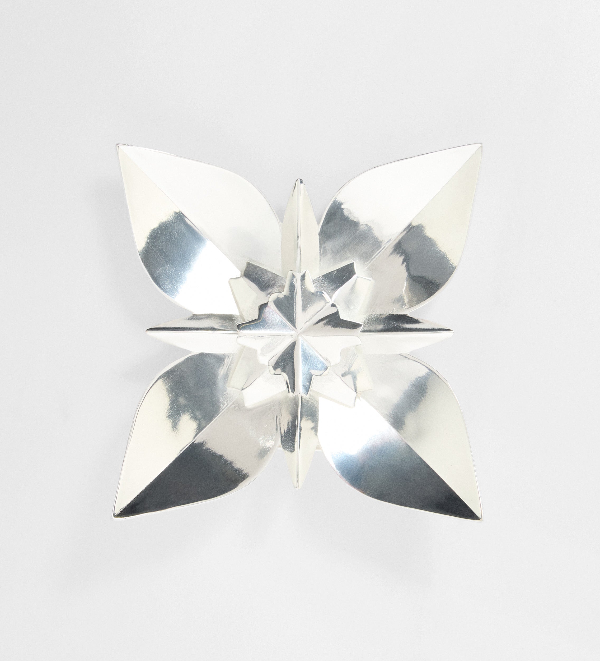 Broche fleur géométrique