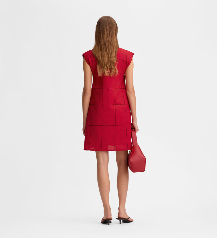 Linen mini dress