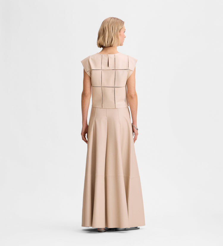 Nappa leather  top
