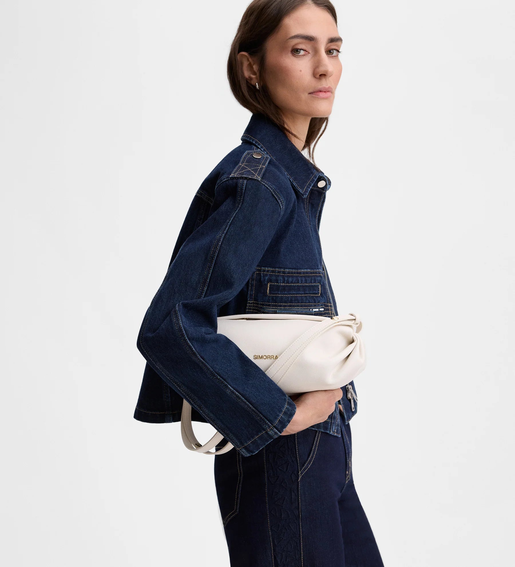 Bolso piel baguette