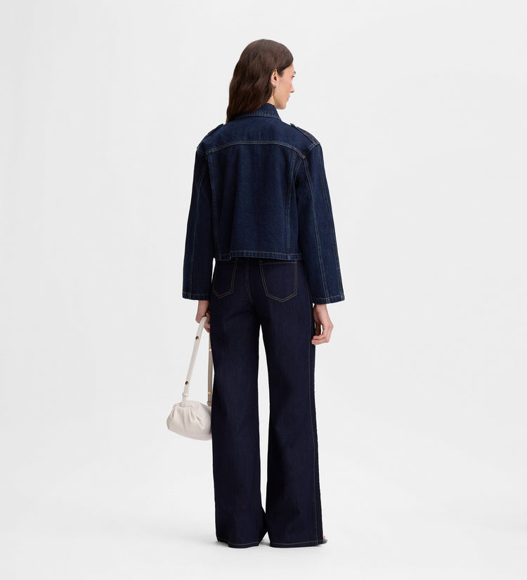 Denim jacket with pockets