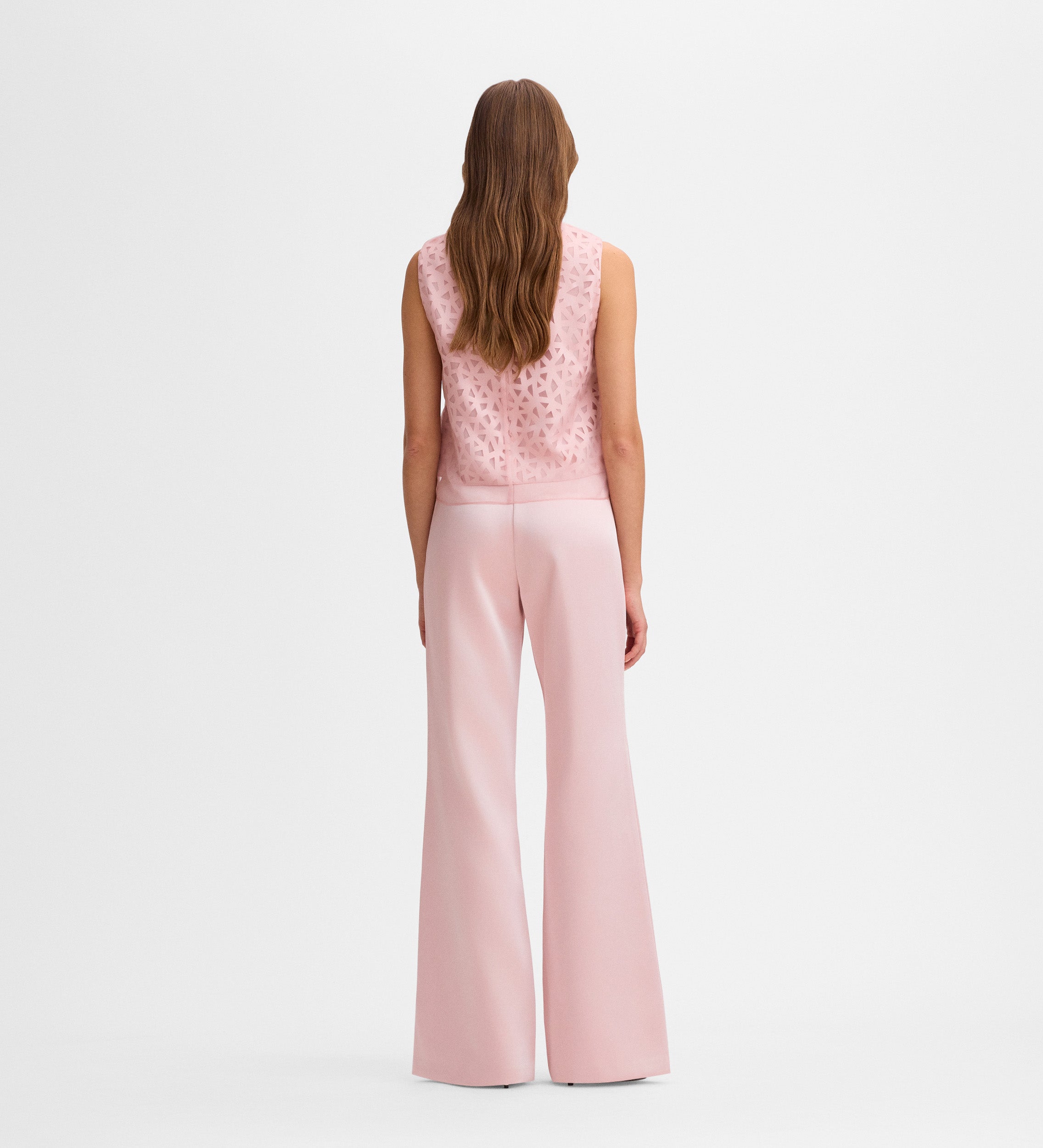 Pantalon palazzo satin