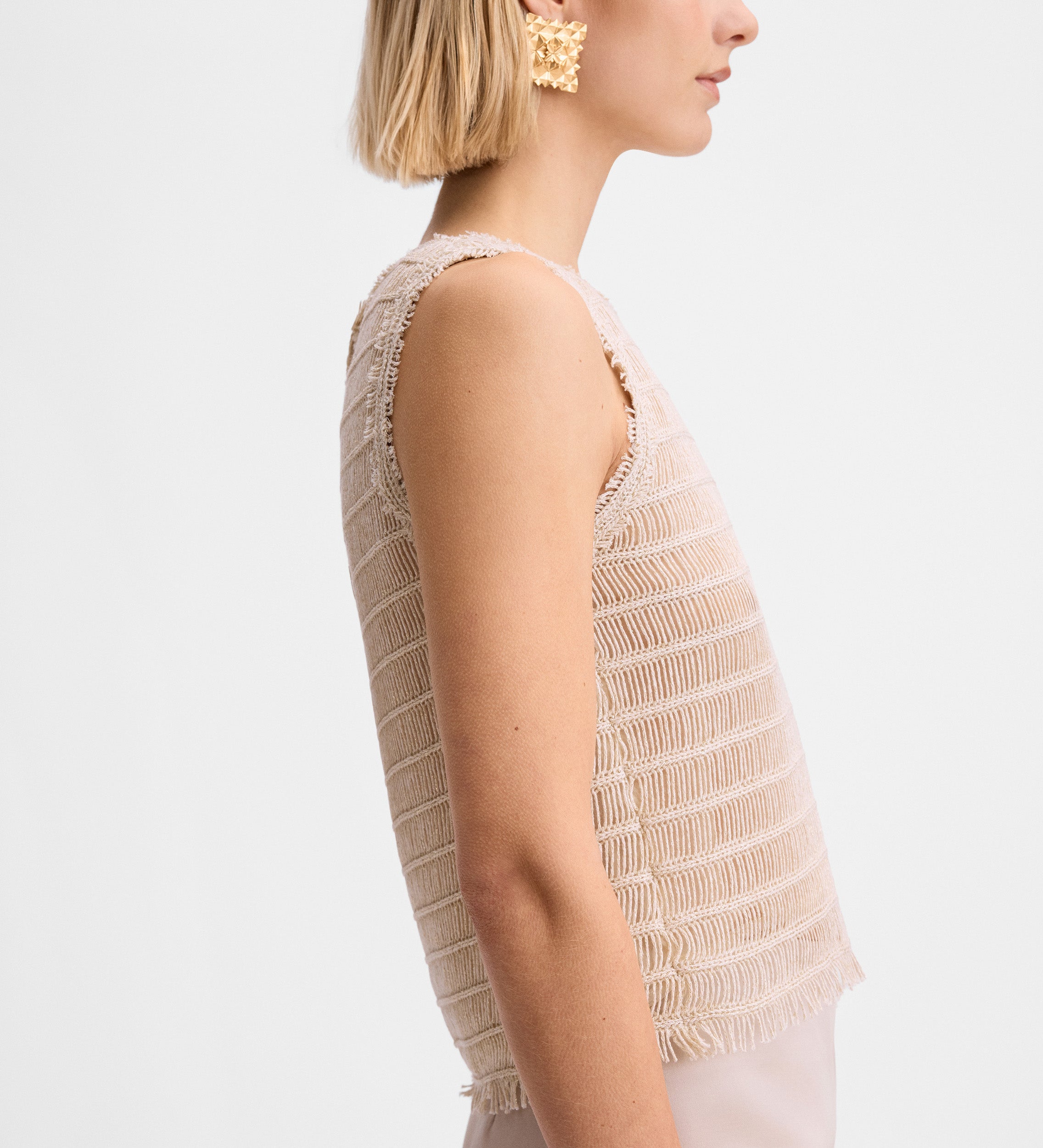 Top tejido fantasía