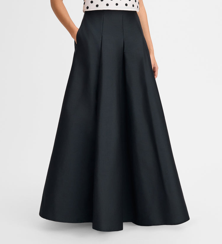 Jupe longue taffetas