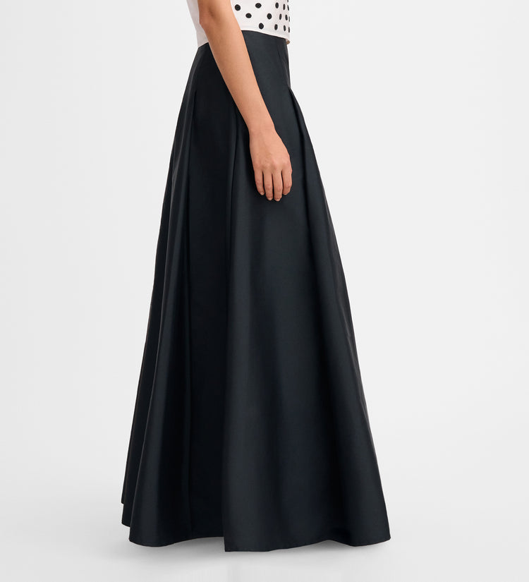 Jupe longue taffetas