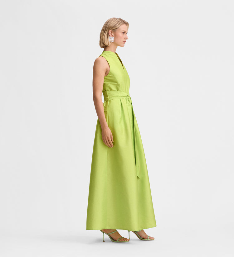 Robe longue en taffetas