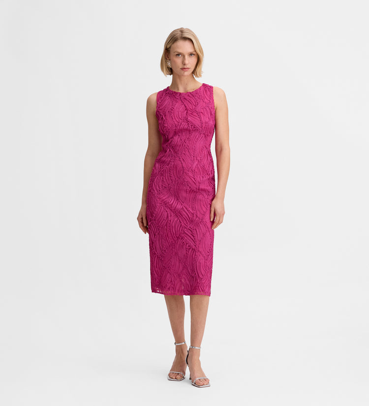 Robe ajustée brodée