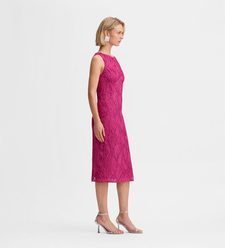 Robe ajustée brodée
