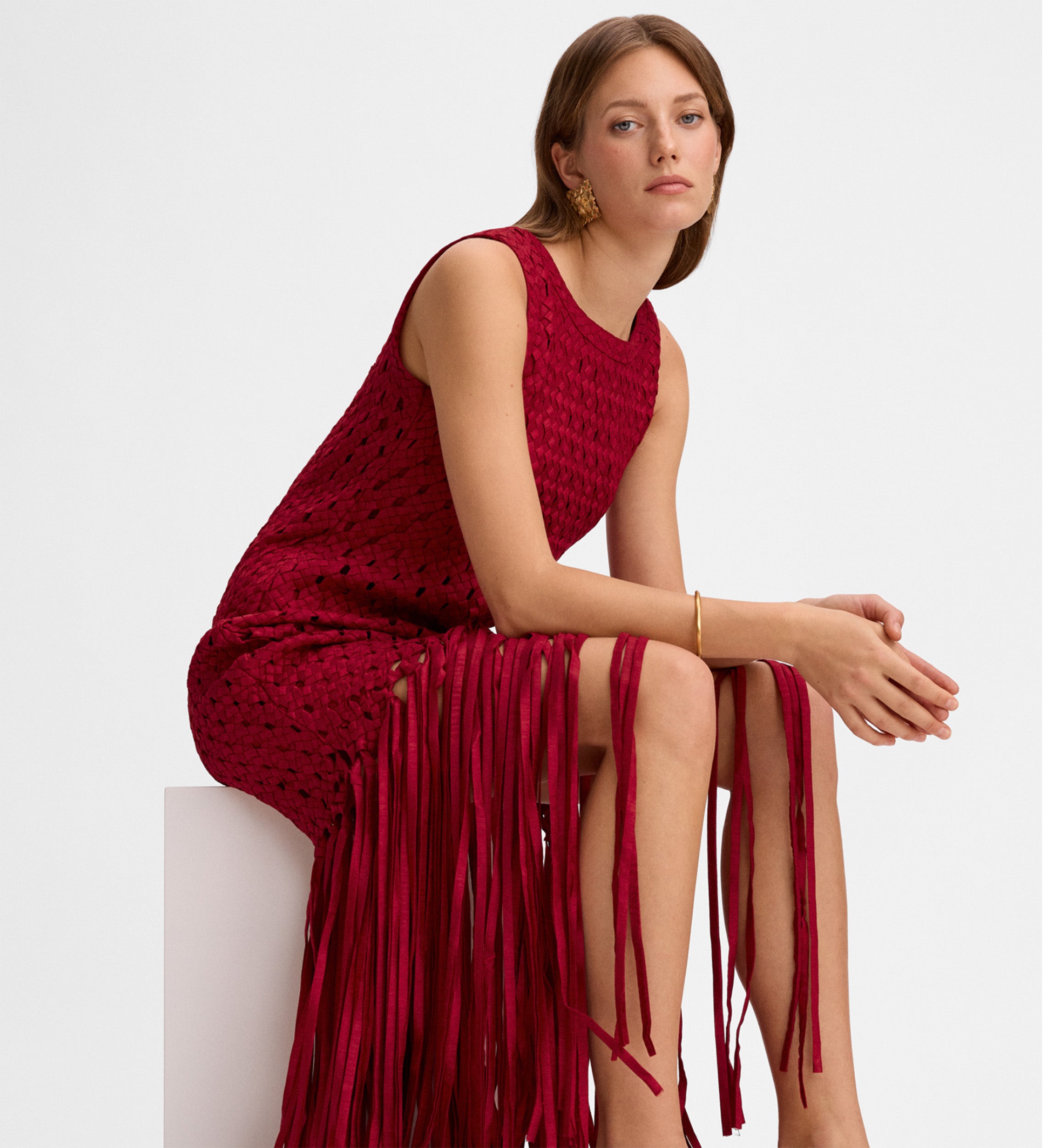 Long fringed dress Long fringed dress
