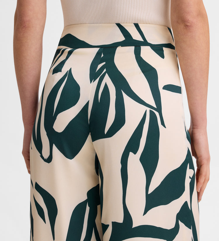 Pantalon palazzo satin