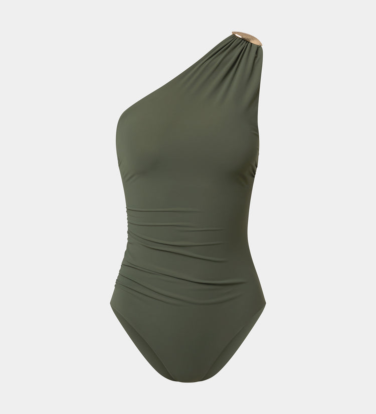 Maillot de bain décolleté asymétrique