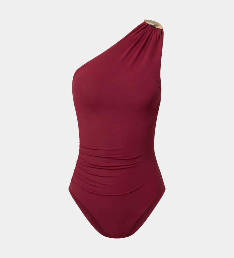 Maillot de bain décolleté asymétrique