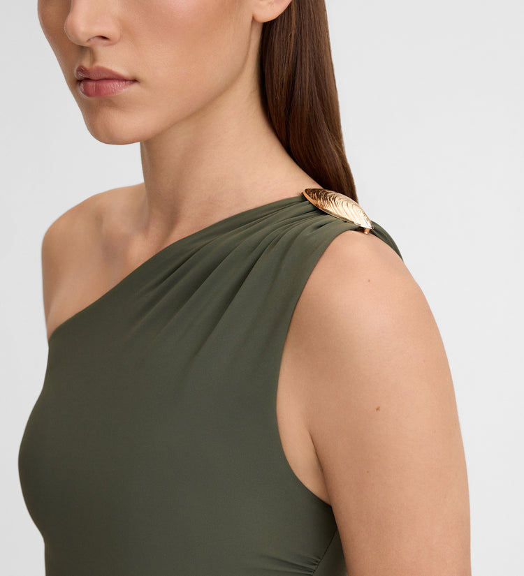 Maillot de bain décolleté asymétrique