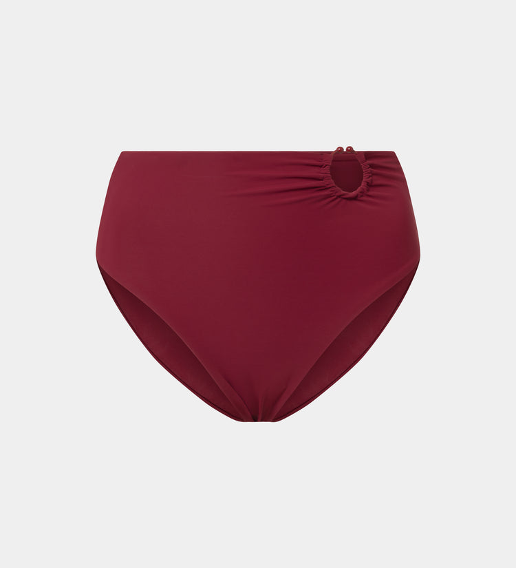 High-waist bikini bottom