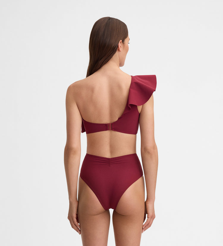High-waist bikini bottom