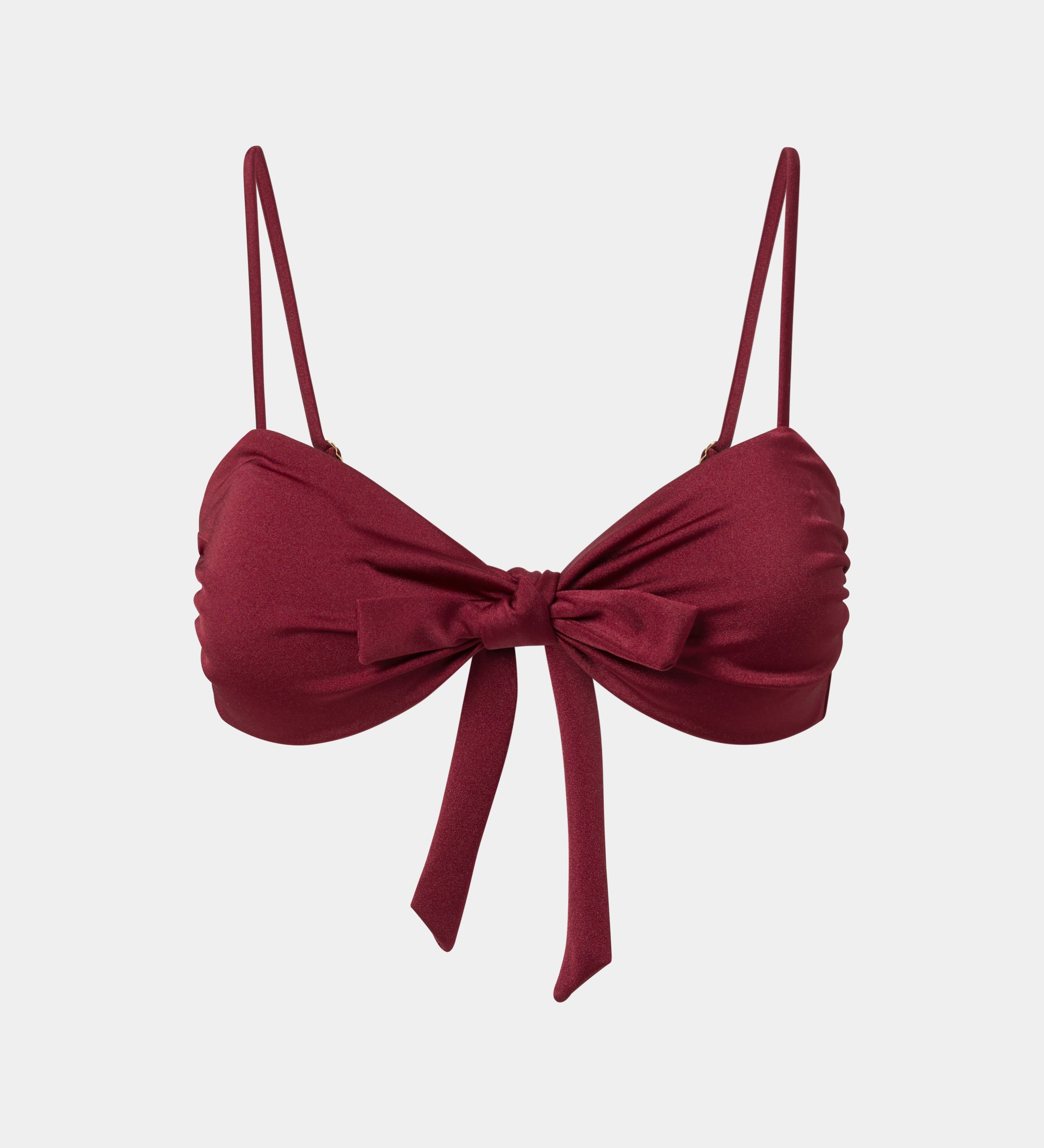 Ruched bikini top