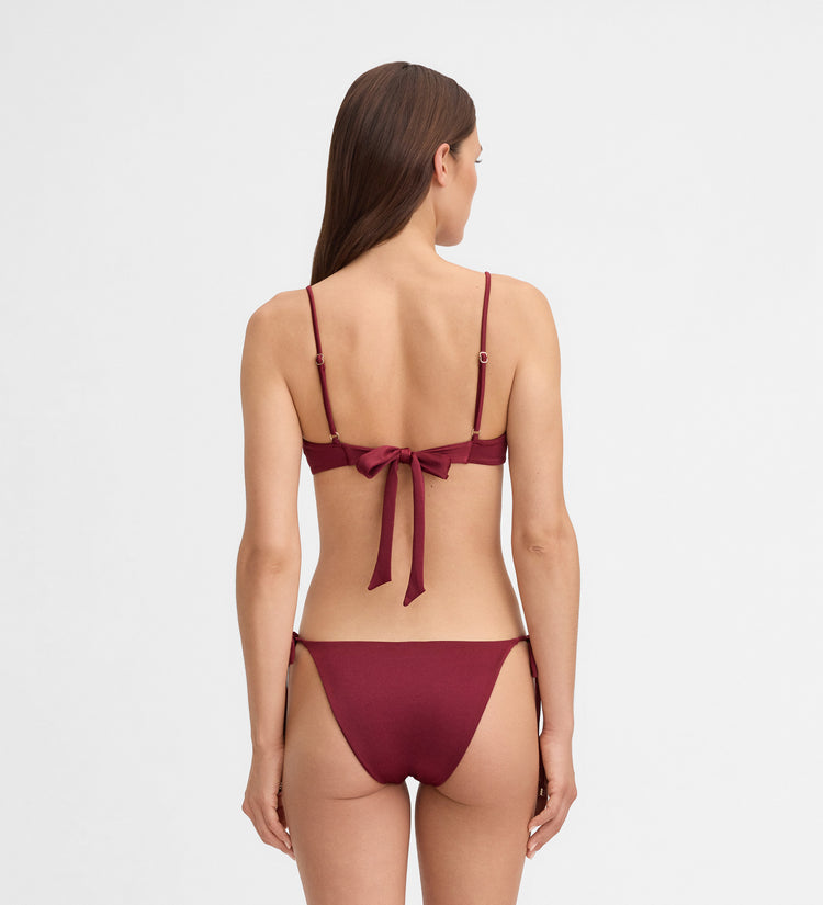 Top bikini fruncido