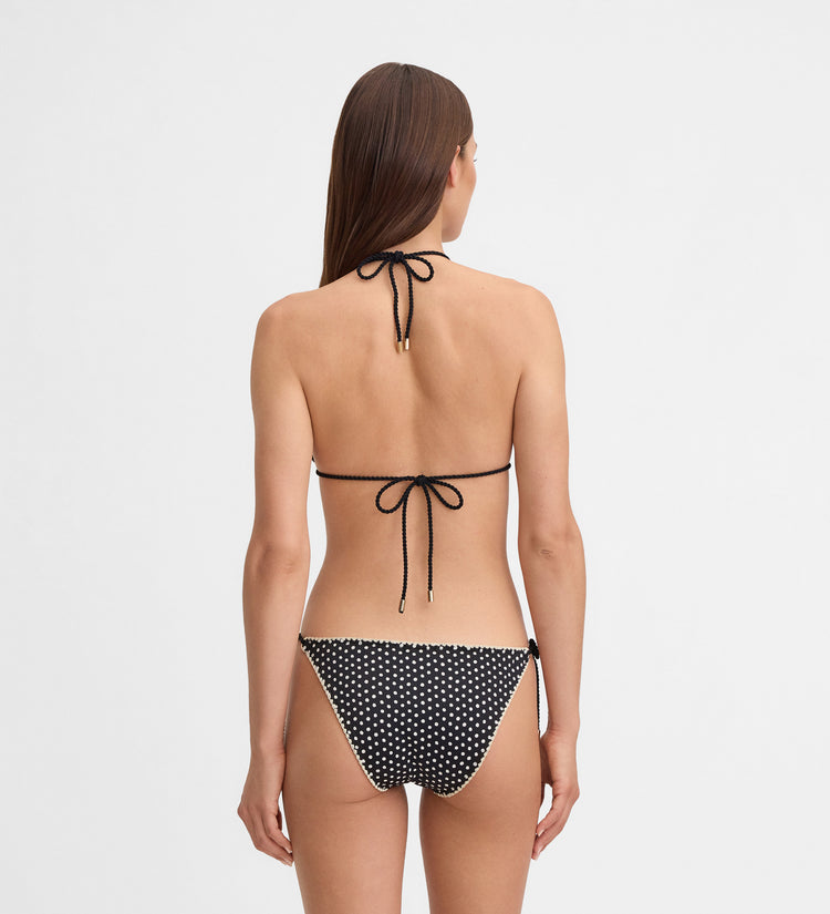 Printed bikini bottom