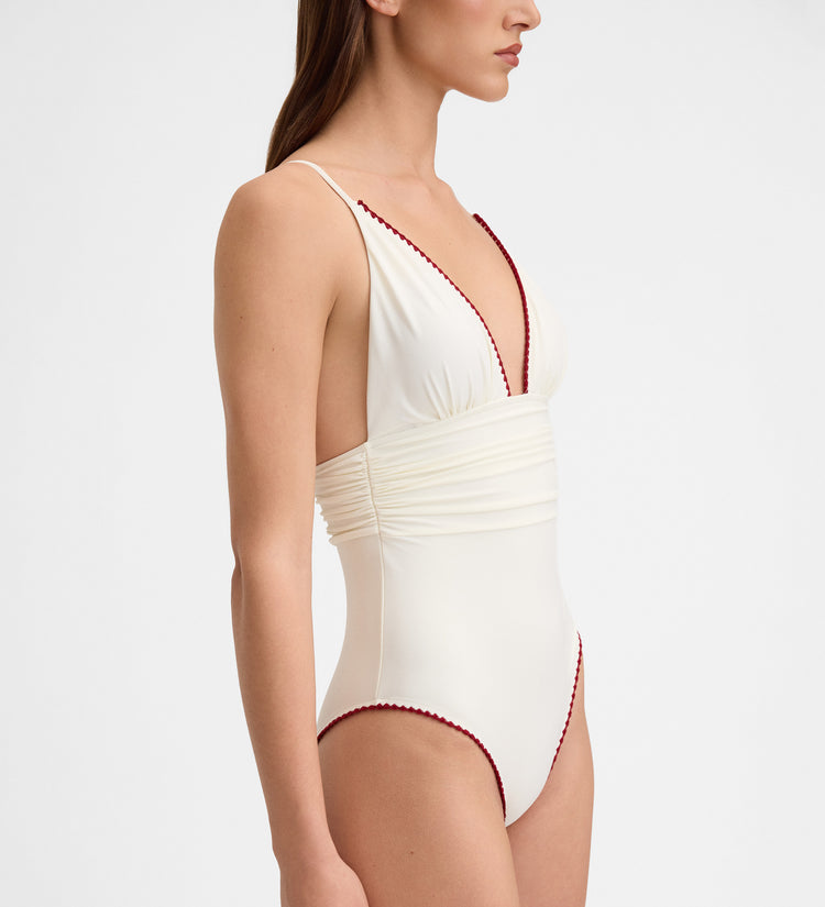 Maillot de bain décolleté en V