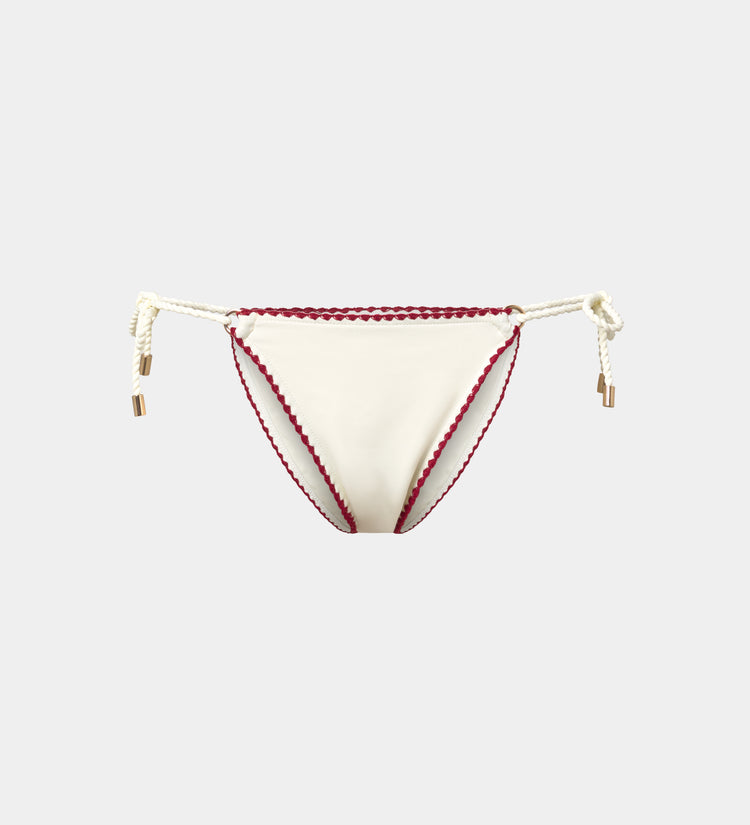 Braguita bikini pespuntes decorativos