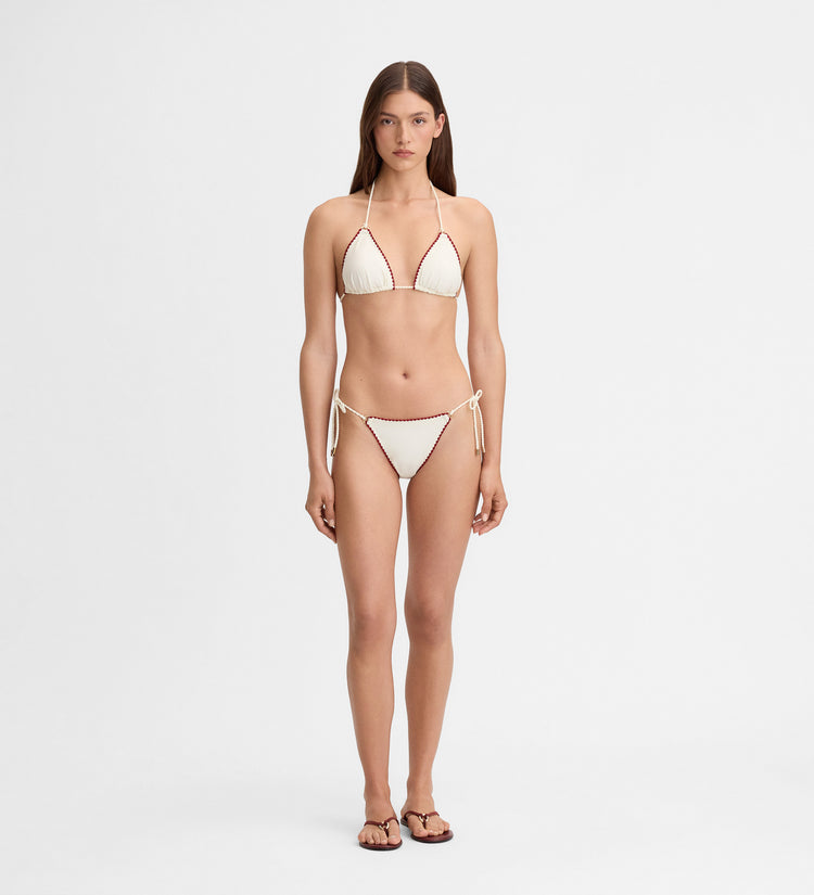 Braguita bikini pespuntes decorativos