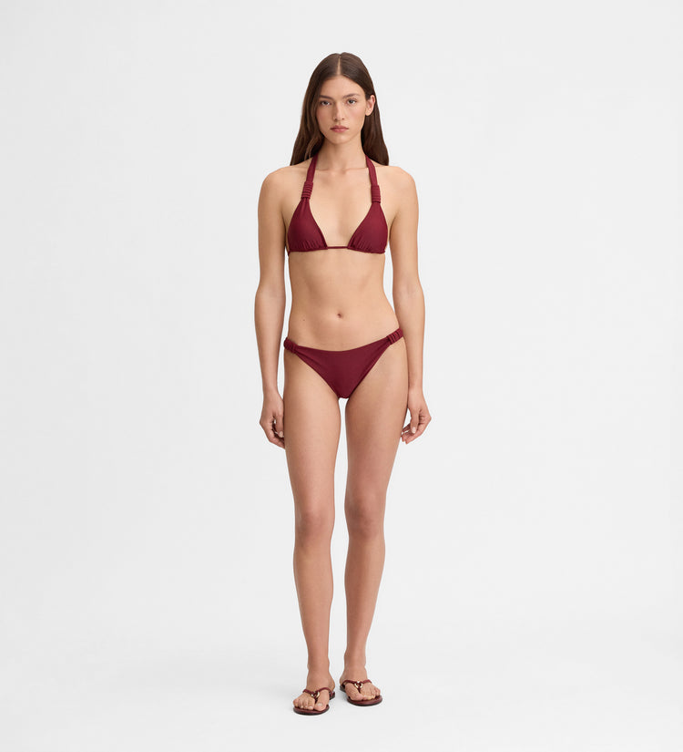 Triangular bikini top