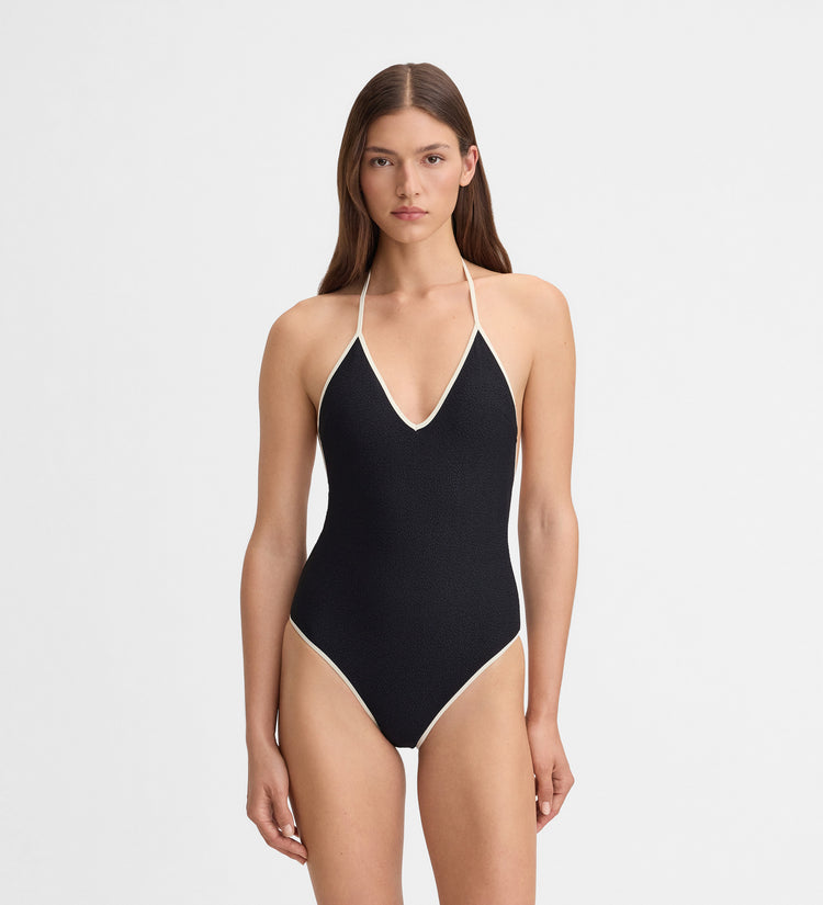 Plunge V-neck swimsuit