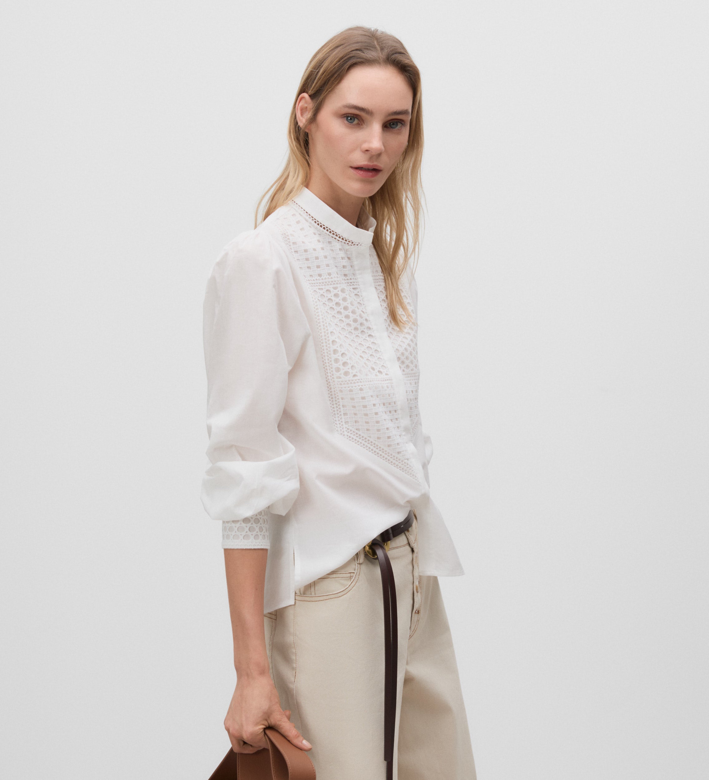 Chemise Col Montant La Redoute Blouses Et Chemisiers Femme