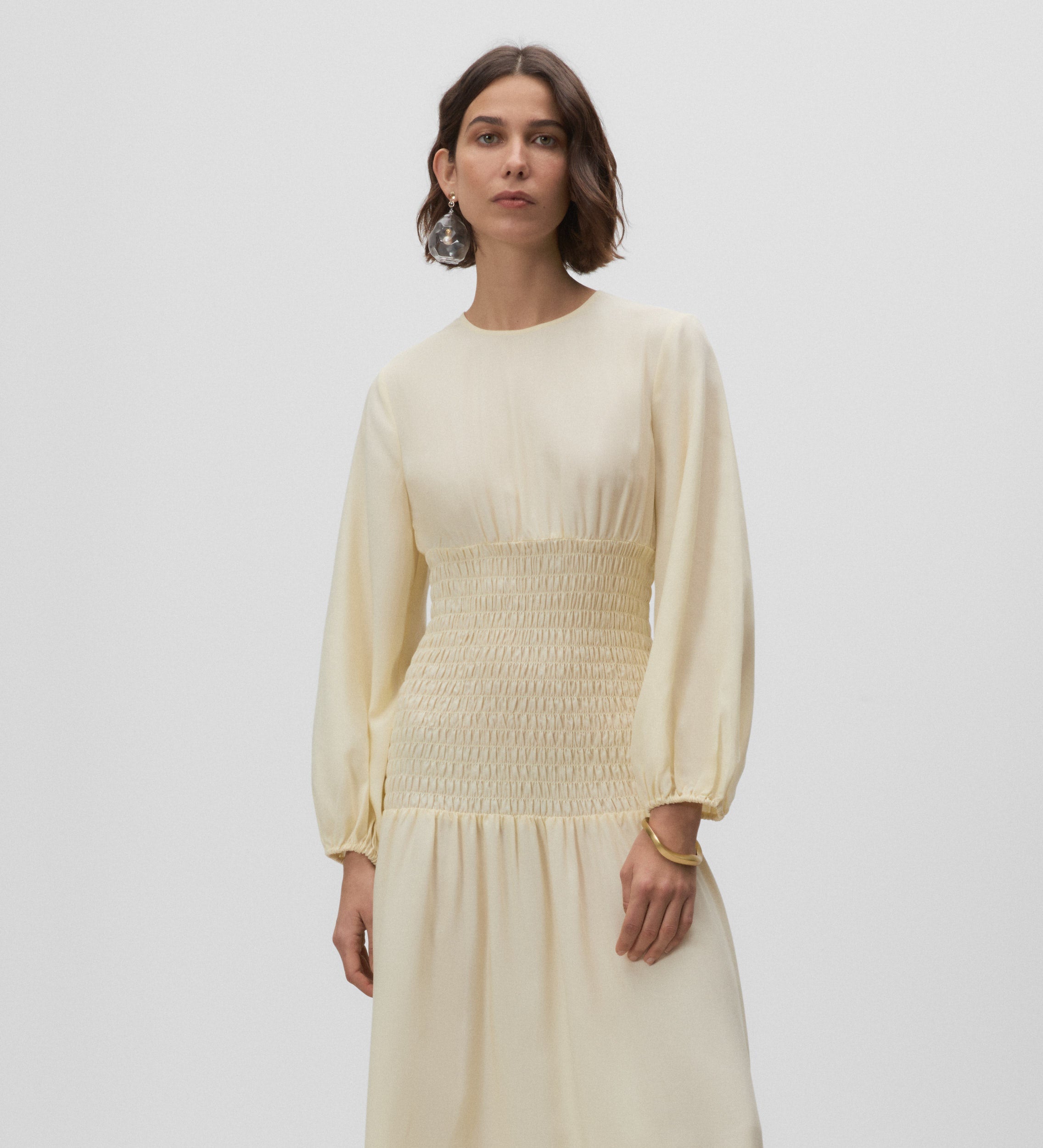 Long smock knit dress