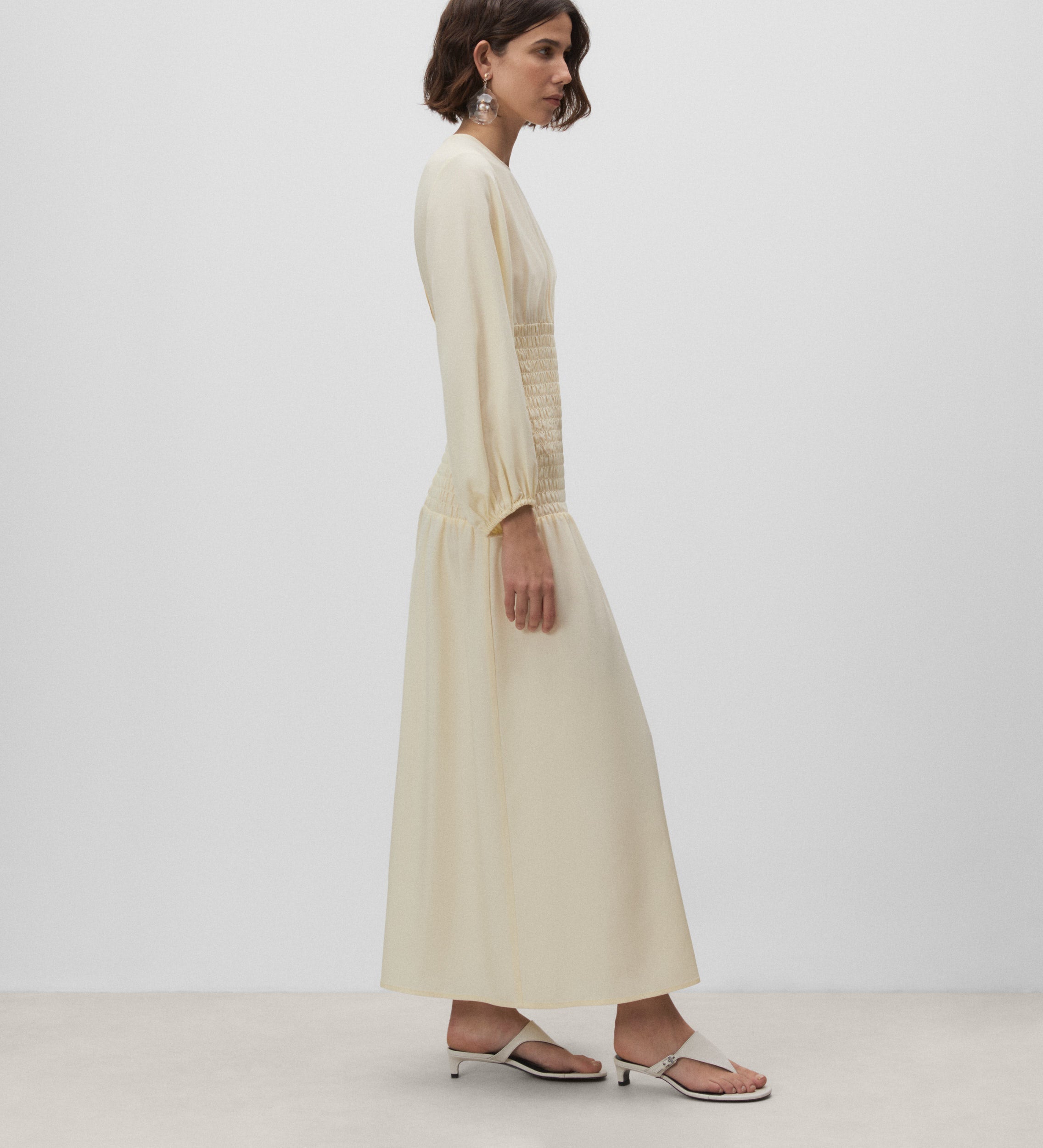 Long smock knit dress